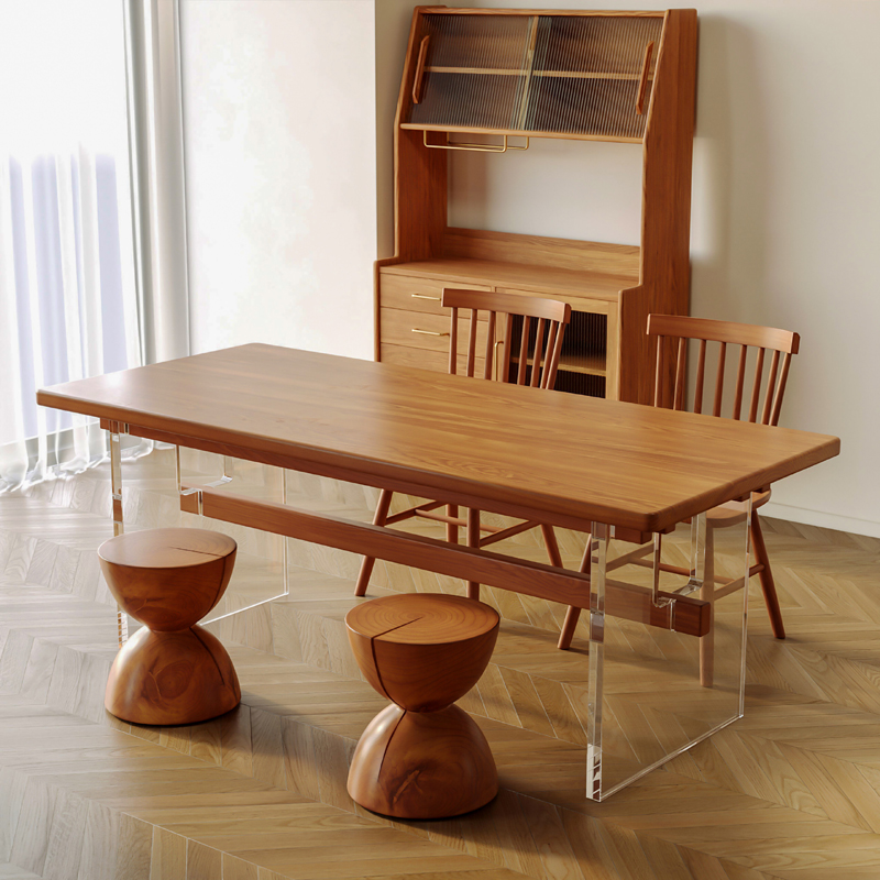 Oak Furniture Table and Chairs Example